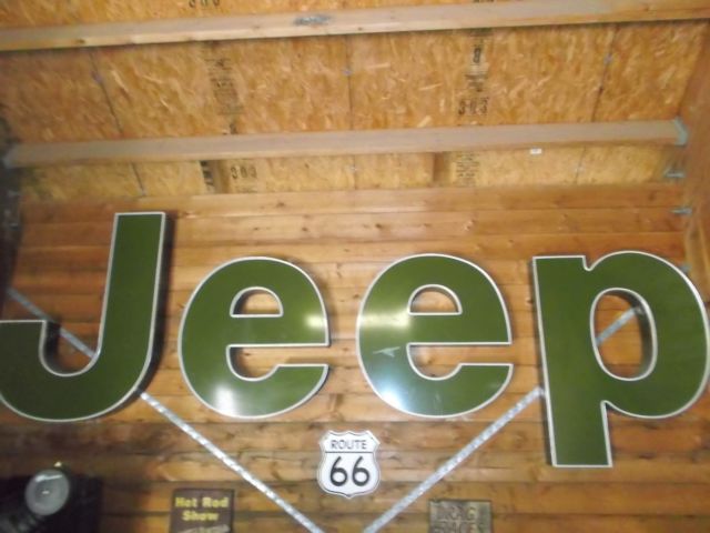 jeep cj-7 ~ renegade ~ levi ~ original paint ~ 80k original miles ~ vintage sign