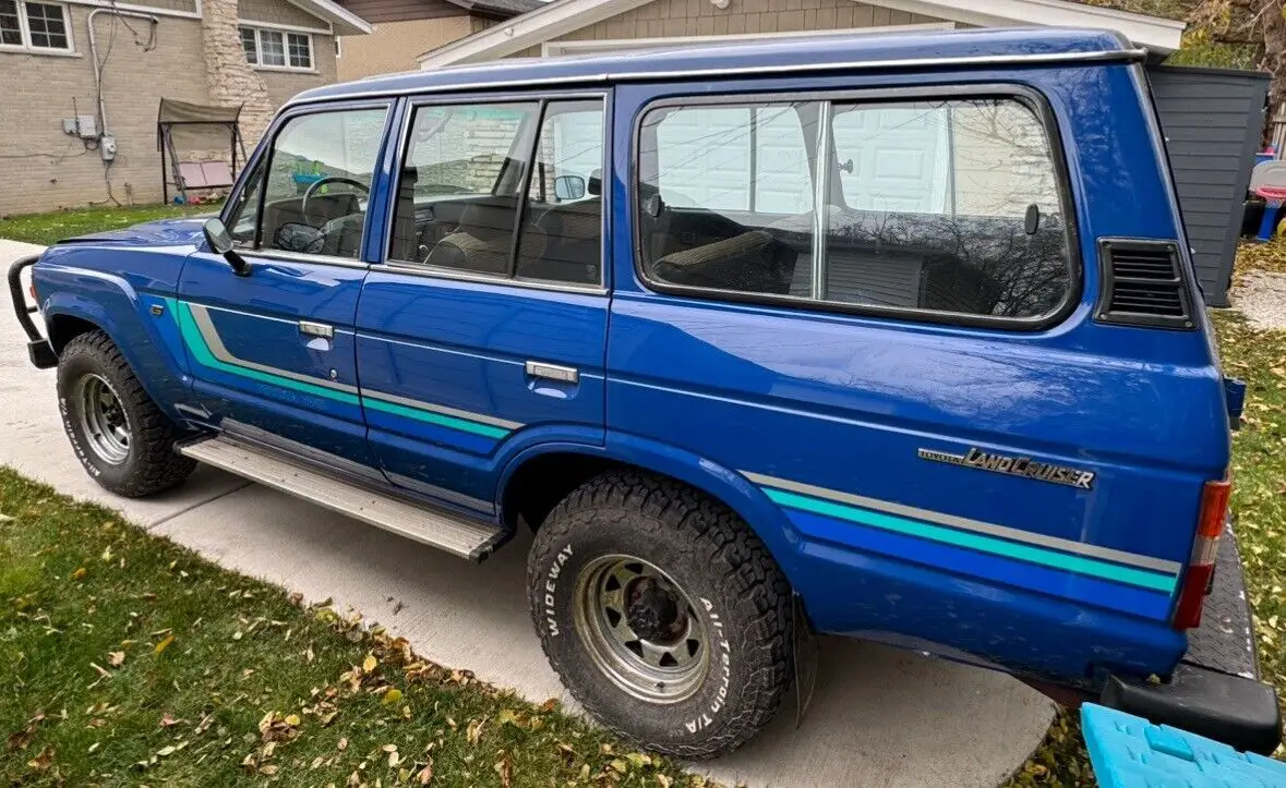 1984 toyota land cruiser blue 4wd manual fj60