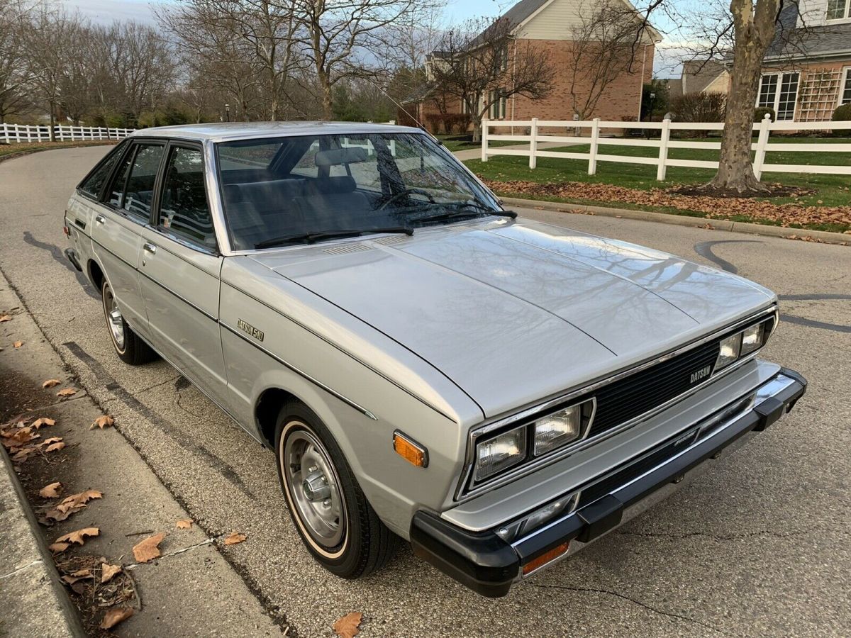 1980 datsun 510 hatchback silver rwd automatic 510