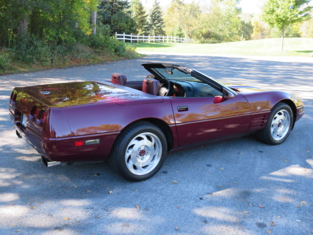 1993 chevrolet corvette 40th anniversary editon convertible