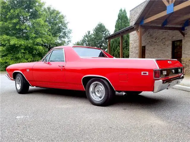 1969 chevrolet el camino 93,823 miles red 396 cid automatic