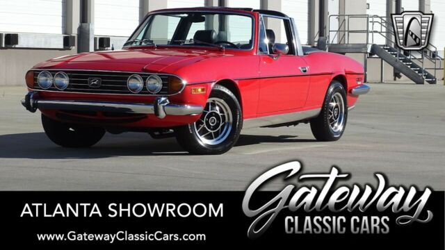 red/ black convertible top 1973 triumph stag v-8 small block 4 speed manual ava