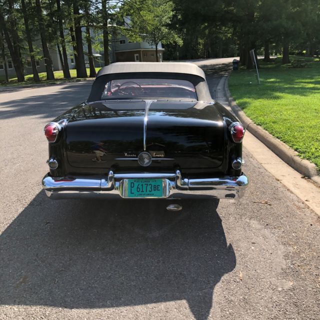 1955 oldsmobile 98 starfire convirtible red/black loaded power everything a/c