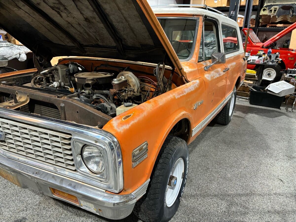 1972 chevrolet blazer suv orange 4wd automatic highlander