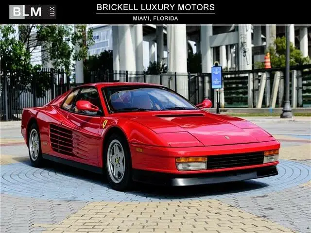 1990 ferrari testarossa 30,912 miles red coupe 12 cylinder boxer manual