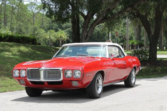 1969 2 door used automatic rwd firebird convertible pontiac 350v8