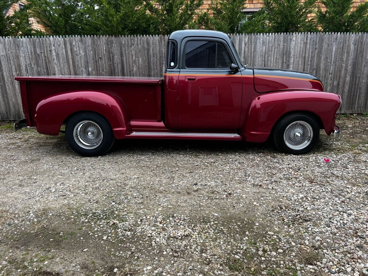 1955 chevrolet 3100 pickup red rwd automatic