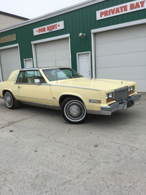 1980 cadilac eldorado yellow on yellow stainless steel low miles