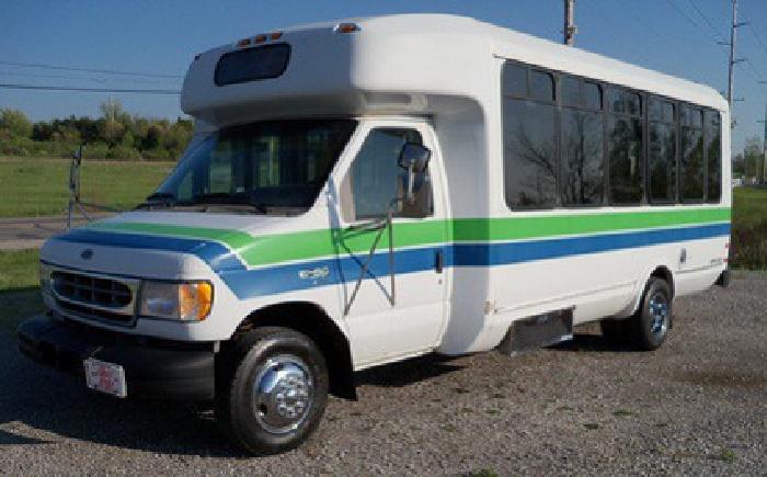 2000 para-transit bus, shuttle, minibus, ford e450 in bellefontaine, oh