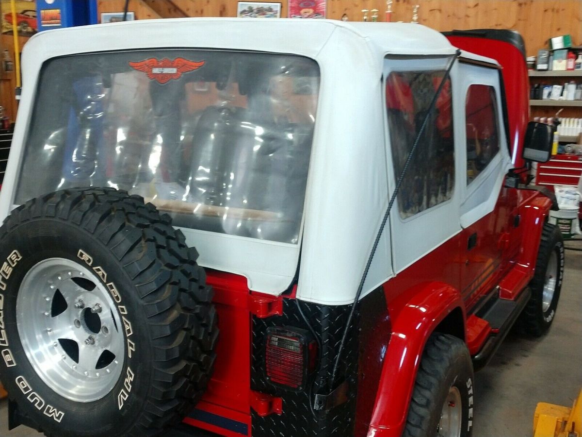 1992 jeep wrangler suv red 4wd automatic islander