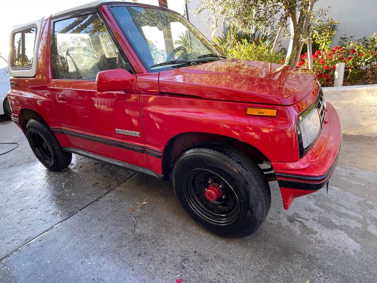 1989 geo tracker suv red 4wd manual