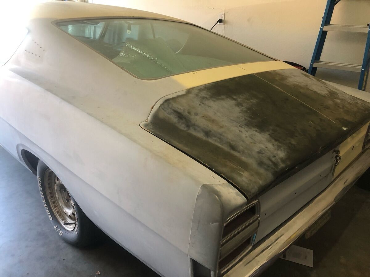 1968 ford torino white rwd automatic gt