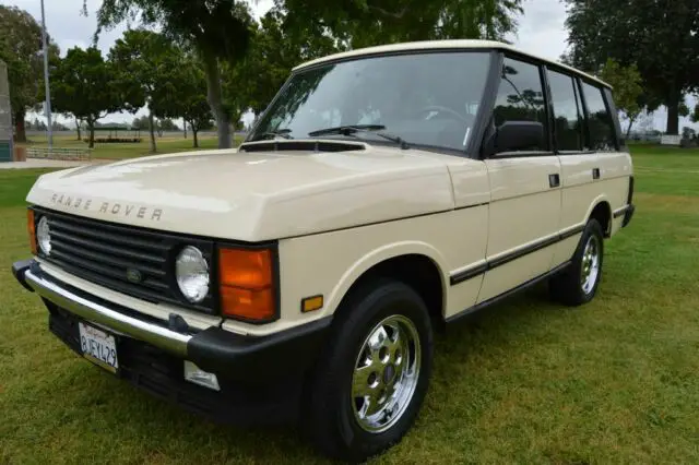 1992 land rover range rover lse cornish cream paint, connolly leather upholstery