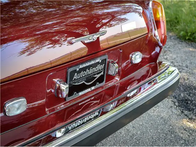 no reserve! low mile 1976 rolls royce corniche garnet red convertible 6.75l v8