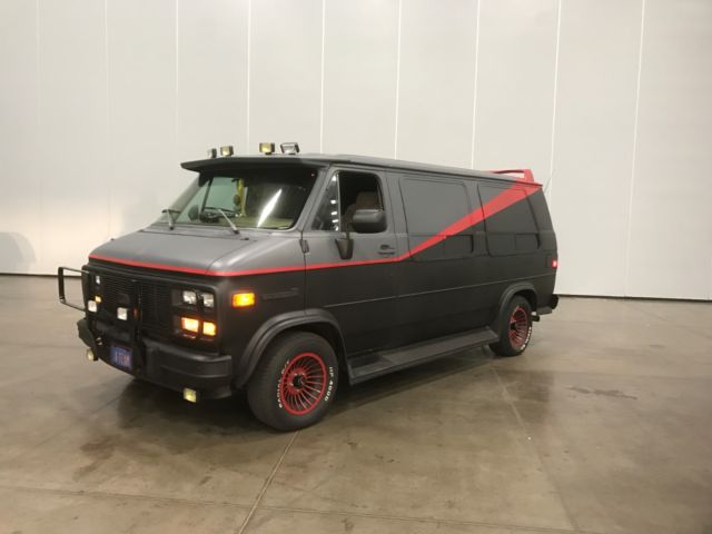1993 gmc "a-team" movie car replica limo van custom hollywood "mr t"