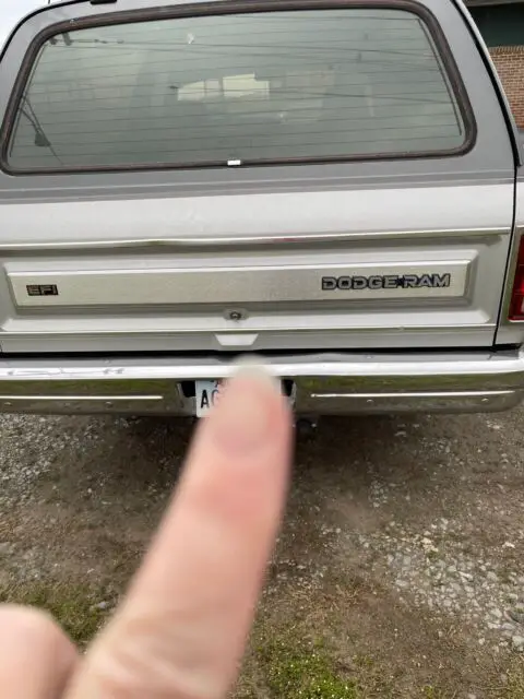 1990 dodge ramcharger suv grey rwd automatic ad-150