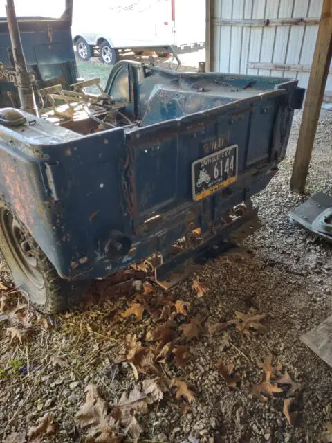 1957 willys cj-6 suv blue 4wd manual