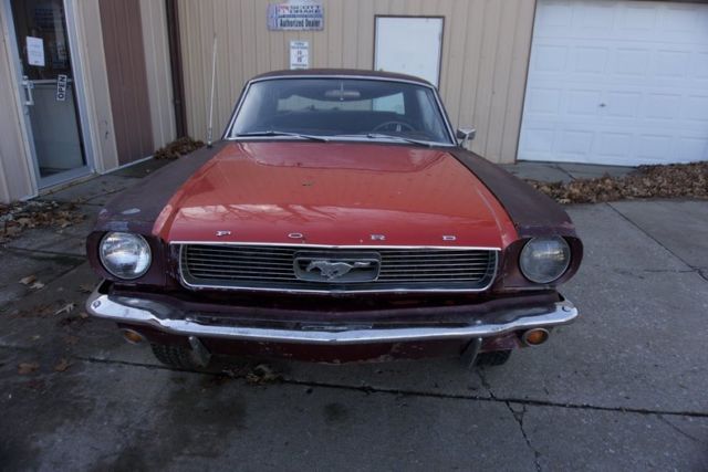 1966 mustang coupe project car 289 v8 clear title