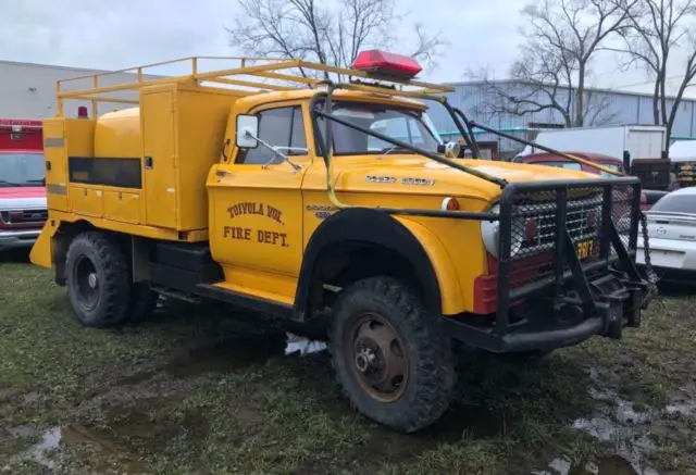 1967 dodge 500 power wagon fire truck - only 17k orig miles!!