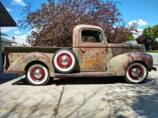 1941 ford 1/2 ton short bed pickup flat head v8 hot rod rat rod patina trog 1932