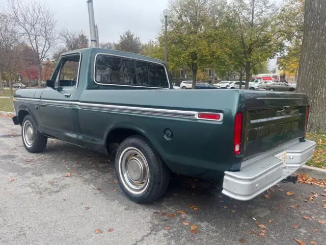 1976 ford f100 pickup green rwd automatic custom
