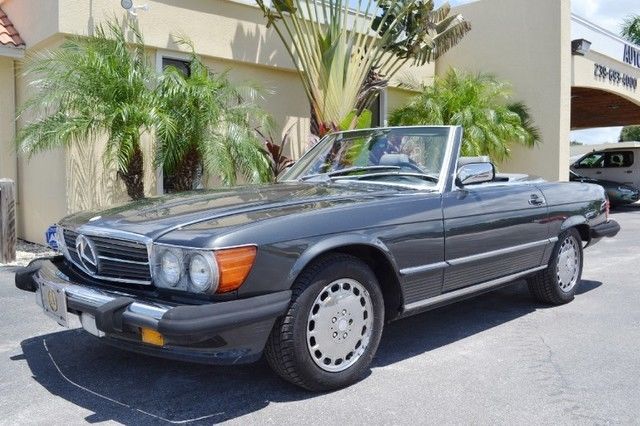 1987 mercedes 560sl hardtop convertible leather 58k miles chrome wheels