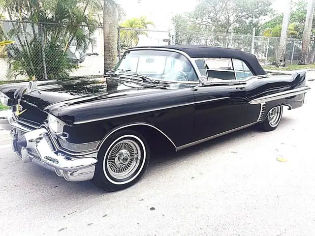 beautiful and rare 1957 cadillac series 62 deville conv! power top, match #'s!