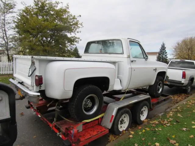 texas solid 1981 chevy k10 truck shortbed stepside 4x4 a/c truck no reserve !