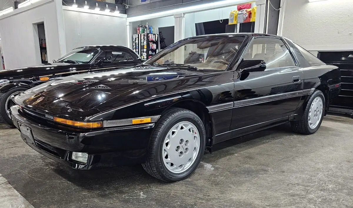 1987 toyota supra hatchback black rwd automatic sport roof
