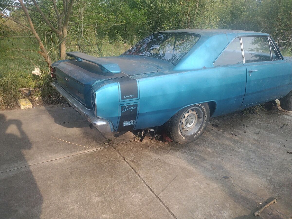 1969 dodge dart sedan blue rwd automatic swinger