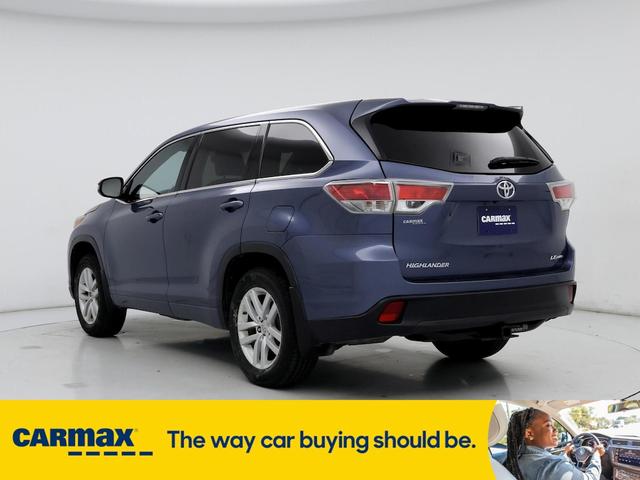 2015 toyota highlander le