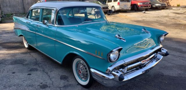 1957 chevrolet frame off restoration dual quads