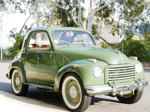 1954 fiat topolino convertible 58 miles green 4 cyl manual