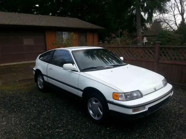 1990 honda crx si manual white near factory stock no accidents clean title