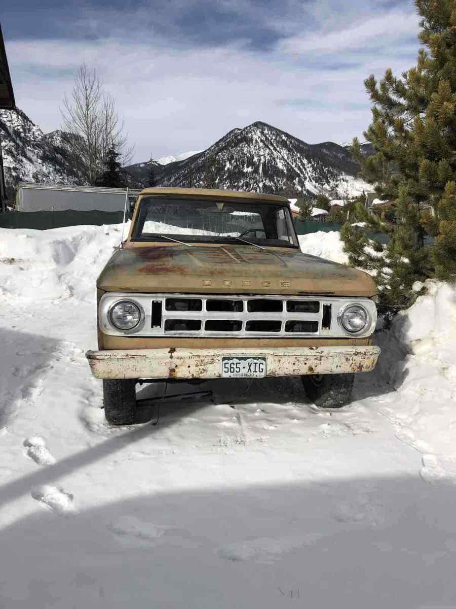 1969 dodge power wagon pickup brown 4wd manual power wagon