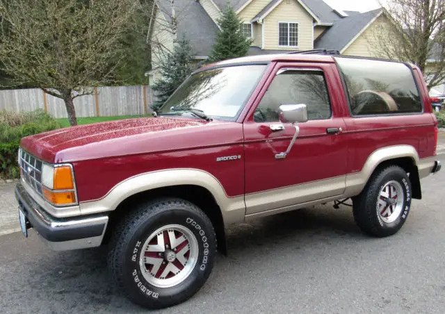 1990 ford bronco ii 1 owner 4x4 no reserve low miles rust free very nice bronco