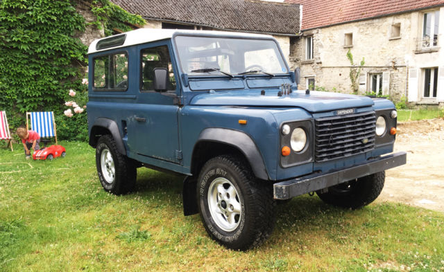 1992 land rover defender lhd d90 turbo diesel 2.5l 5-speed 4wd cobalt blue clean