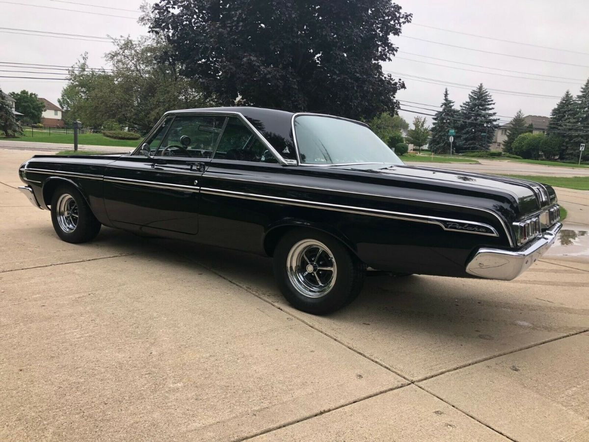 1964 polara hard top 383 v8 push button auto restored black beauty