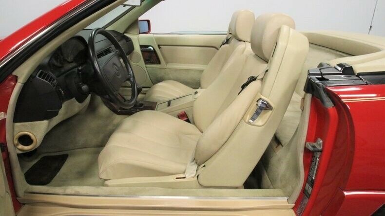 modern classic chrome european benz 300sl 3.0 liter inline 6 5-speed manual red