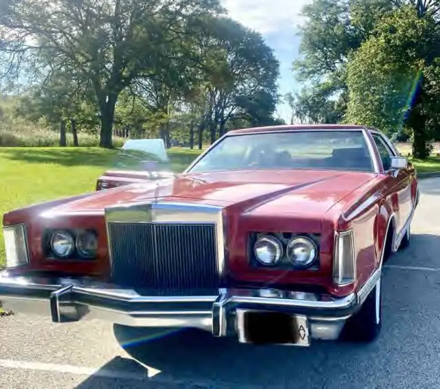 1977 lincoln continental mark v 2 door red 1976 1978 1979 1980 1975 1974