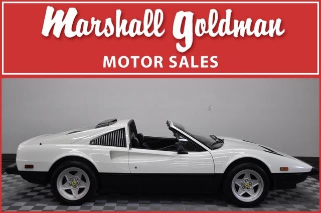 1984 ferrari 308 gtsi white/black fully serviced black boxer trim 27600 miles