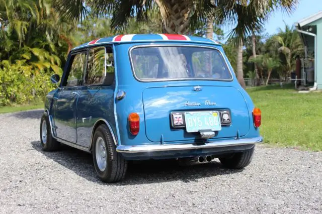 1967 austin mini, island blue, 1275cc, better than a cooper s!
