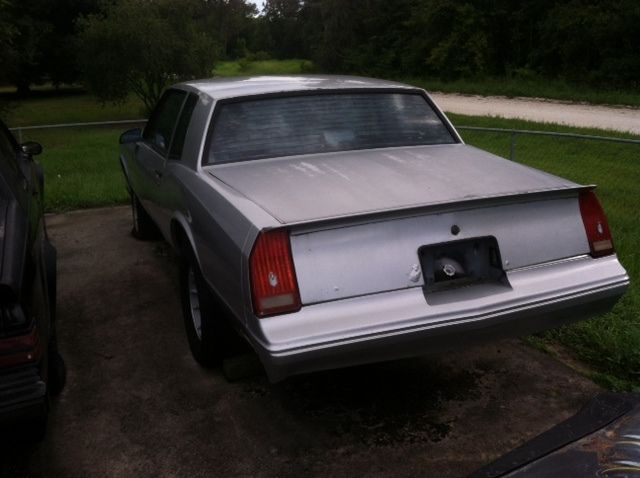 chevrolet monte carlo ss, 1988 last year, rolling chassis, clear title