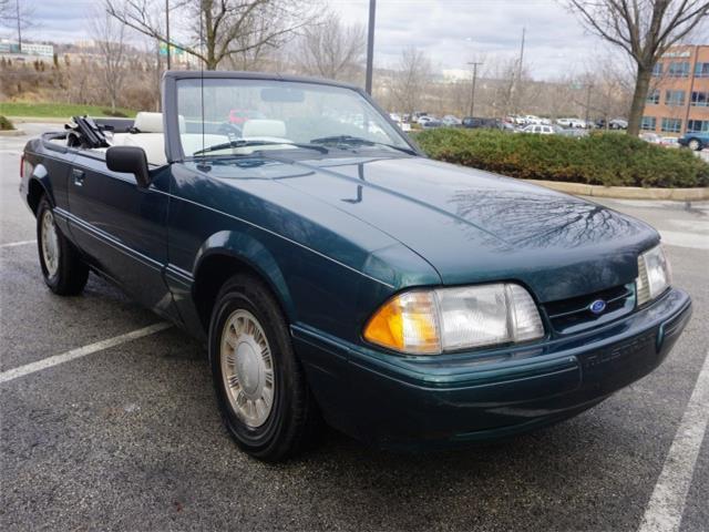1992 ford mustang lx convertible only 14k miles green no reserve 2.3l automatic