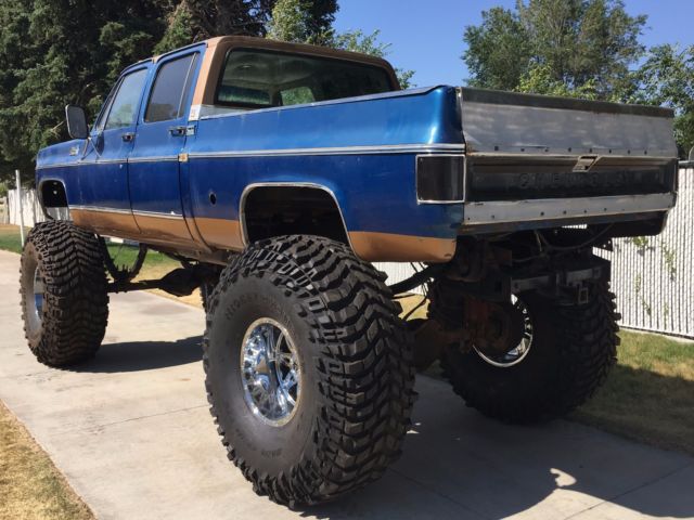 1977 gmc k3500 crewcab shortbed 4x4 mini monster project truck