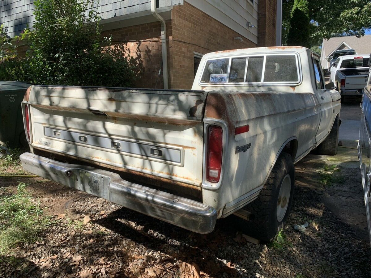 1974 ford f100 pickup white rwd automatic ranger