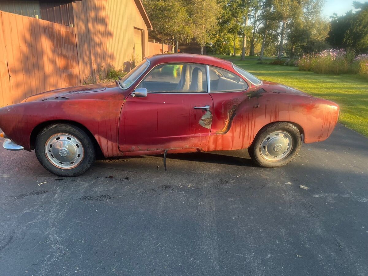 1967 volkswagen karmann ghia coupe red rwd manual