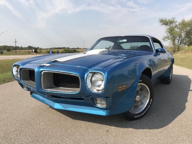 1971 pontiac trans am 33632 miles lucerne blue coupe 455 ho v8 4 speed manual