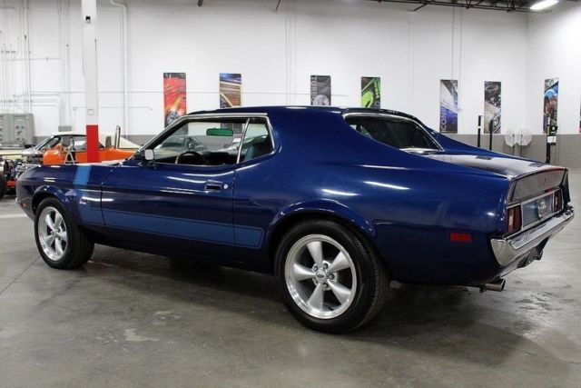 1971 ford mustang grande 0 blue coupe 347 stroker v8 c4 automatic