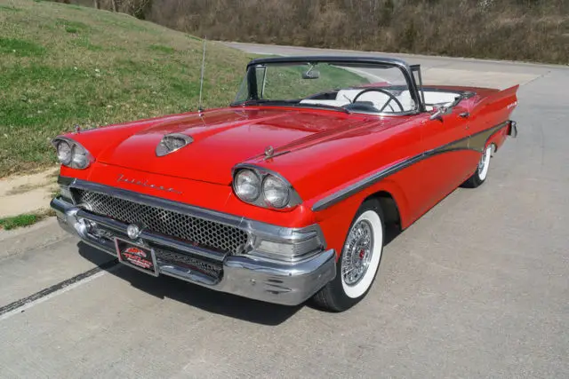 1958 ford skyliner retractable hardtop chrome wire wheels high optioned